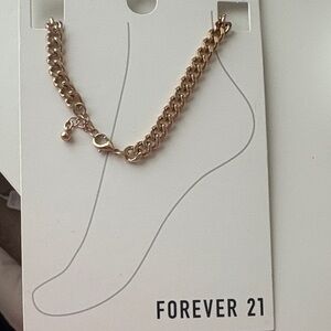 Forever 21 Gold Chain Anklet